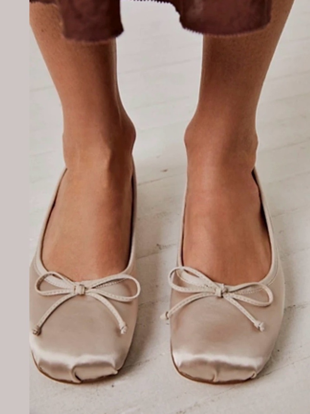 Jeffrey Campbell satin Aurora Flats sz 7